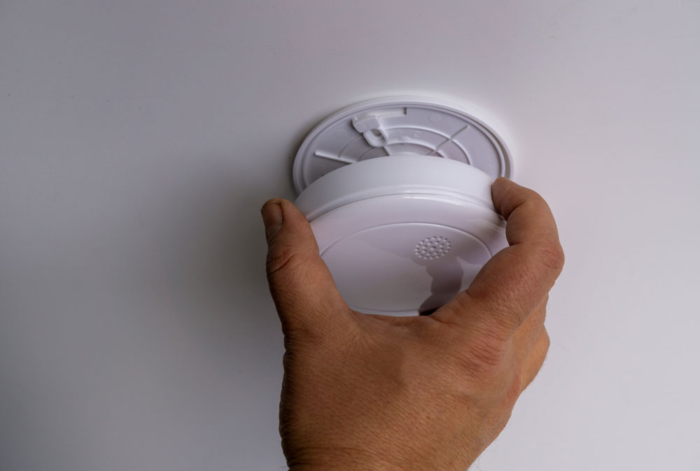 Carbon monoxide detector installation in Chesapeake VA home
