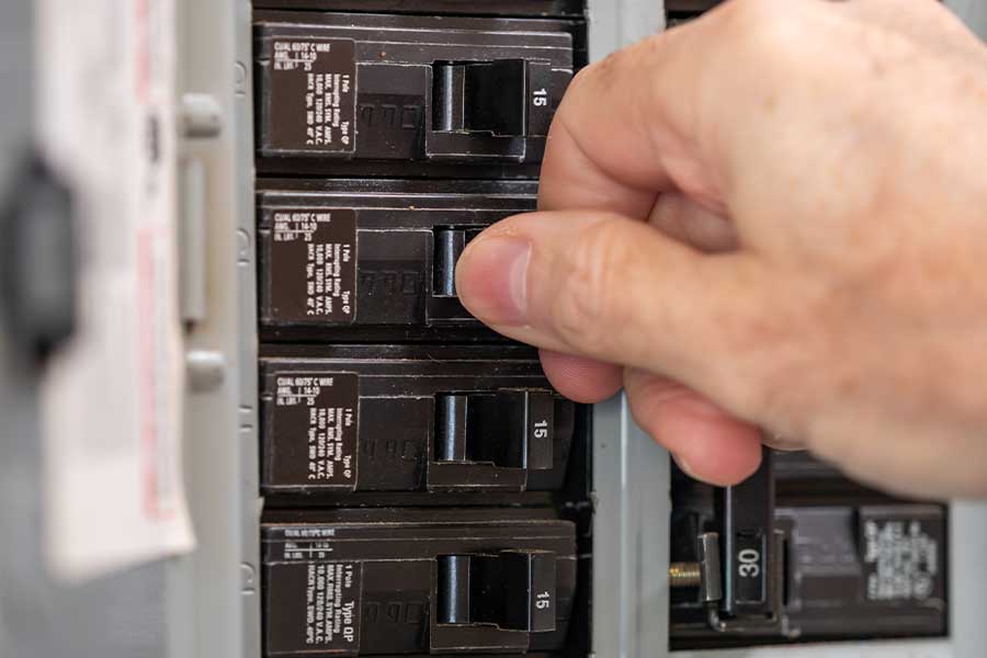 Circuit breaker installation service in Chesapeake VA home